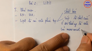 Hóa học 12 - Bài 2 - Lipit