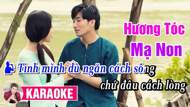 Karaoke Hương Tóc Mạ Non Thanh Sơn Thiếu giọng nam Song ca cùng Minh  Tánh  YouTube