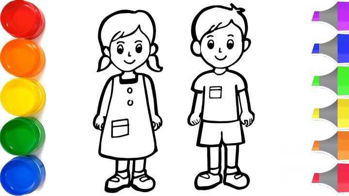Vẽ trẻ em, cô bé dễ thương, cô gái phim hoạt hình Nhật Bản, Bé gái png |  PNGEgg