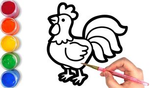 Dạy bé học vẽ chú gà