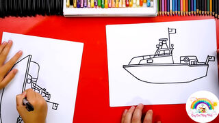 Dạy trẻ vẽ tàu cứu hộ US...