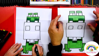Cách vẽ một con ếch Minecraft...