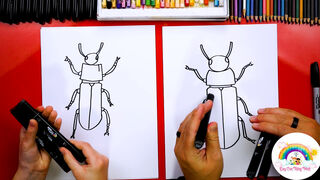 Dạy trẻ vẽ bọ cánh cứng #5...