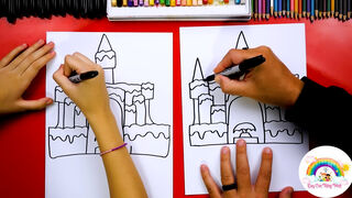 Vẽ lâu đài băng giá cho bé #5...