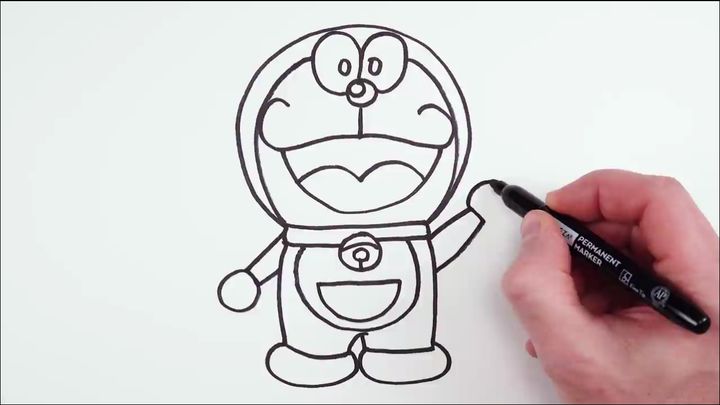 Cách Vẽ Doraemon Dễ Dàng - Bản Vẽ Hoạt Hình