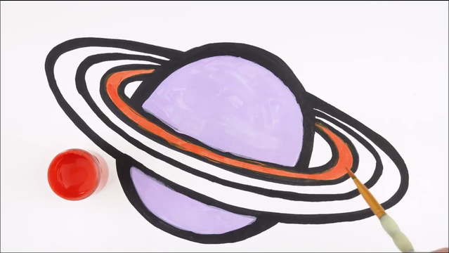 Cách Vẽ Và Tô Màu Hành Tinh Sao Thổ