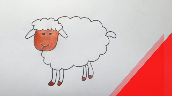 Làm Thế Nào Để Vẽ Một Con Cừu Cho Trẻ Em | Hướng Dẫn Vẽ Cừu Dễ Dàng - Thích  Vẽ