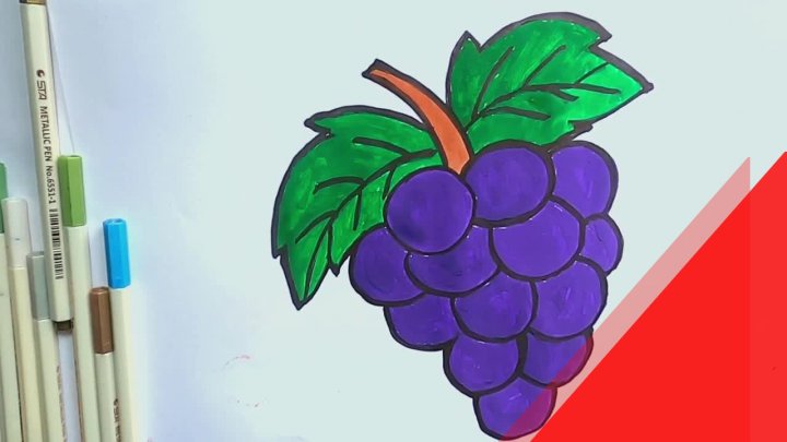 Cách Vẽ Trái Cây Dễ Dàng | Vẽ Trái Cây Cho Trẻ Em | Hoa Quả Vẽ Và Tô Màu  Cho Trẻ Em - Thích Vẽ