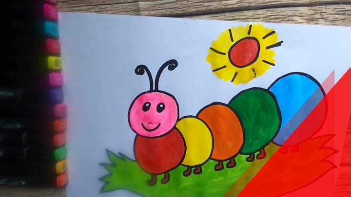 Làm Thế Nào Để Vẽ Con Sâu Bướm. Vẽ Và Tô Màu Cho Trẻ Em | Vẽ Sâu Bướm -  Thích Vẽ