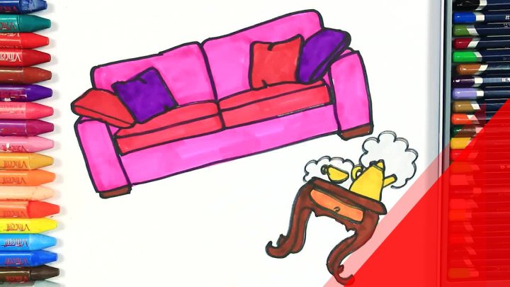 Hướng Dẫn Vẽ Và Tô Màu Một Chiếc Ghế Sofa - Gm Edutainment