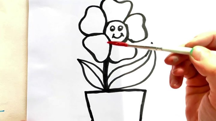 Cùng Bé Vẽ Và Tô Màu Chậu Hoa -Phần 5- Điều Bút Có Thể Làm